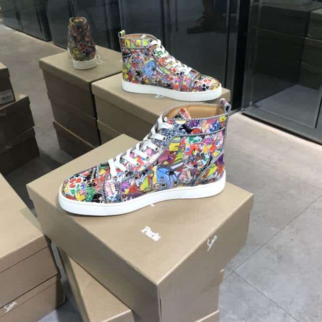 CHRISTIAN LOUBOUTIN HIGH TOP SNEAKER - CL118