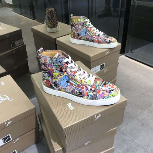 CHRISTIAN LOUBOUTIN HIGH TOP SNEAKER - CL118