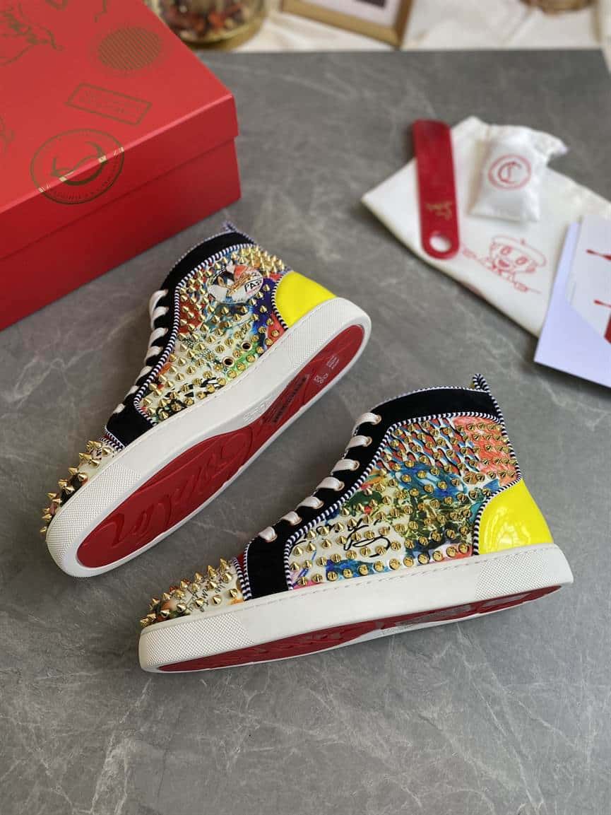 CHRISTIAN LOUBOUTIN HIGH TOP SNEAKER - CL124