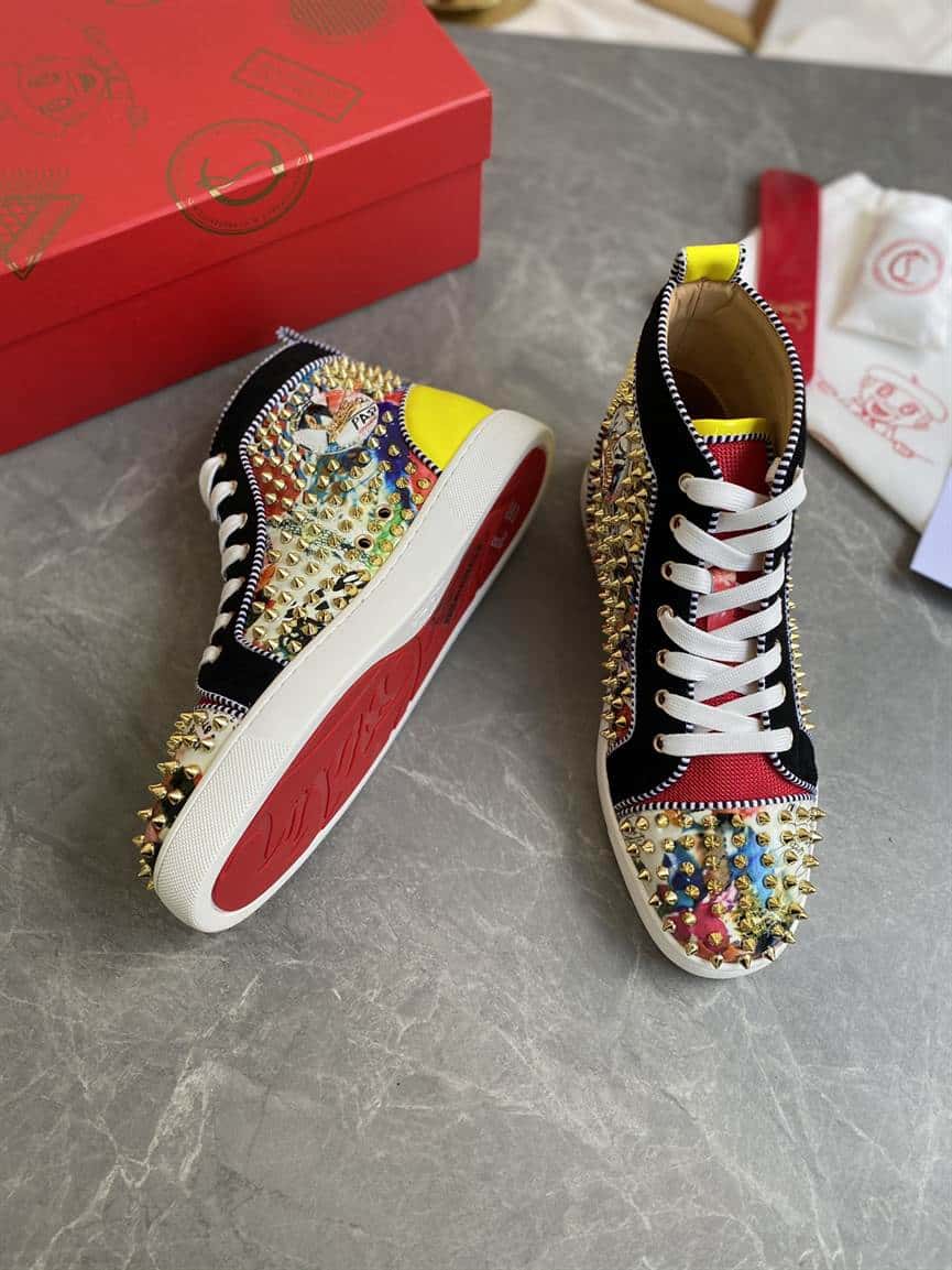 CHRISTIAN LOUBOUTIN HIGH TOP SNEAKER - CL124