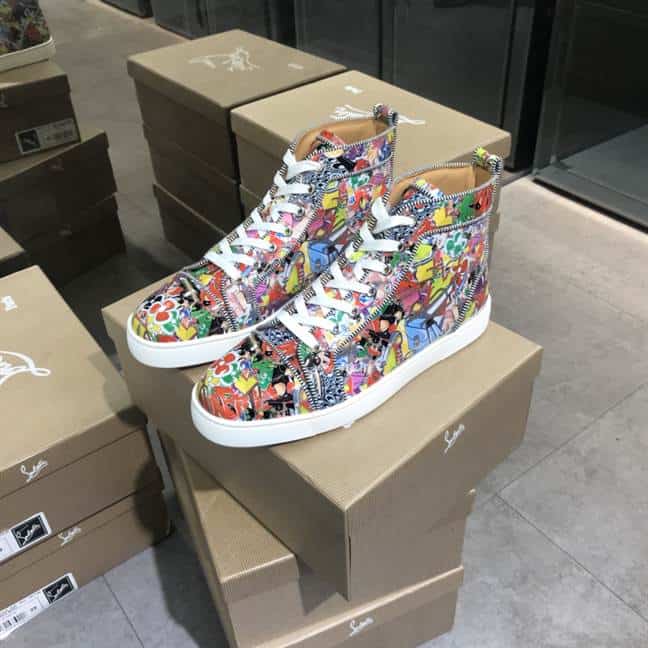 CHRISTIAN LOUBOUTIN HIGH TOP SNEAKER - CL118