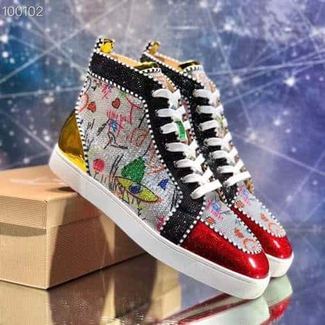 CHRISTIAN LOUBOUTIN HIGH TOP SNEAKER - CL135