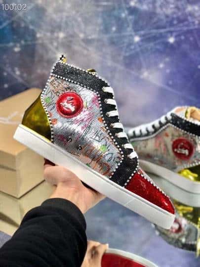 CHRISTIAN LOUBOUTIN HIGH TOP SNEAKER - CL135