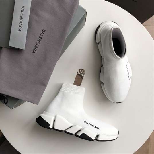 BALENCIAGA SPEED 2.0 SNEAKER IN WHITE - BB143
