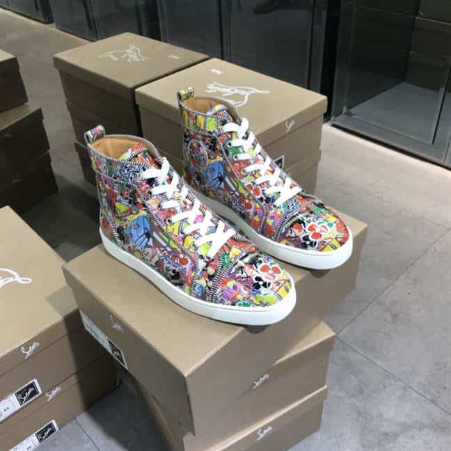 CHRISTIAN LOUBOUTIN HIGH TOP SNEAKER - CL118