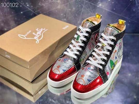 CHRISTIAN LOUBOUTIN HIGH TOP SNEAKER - CL135