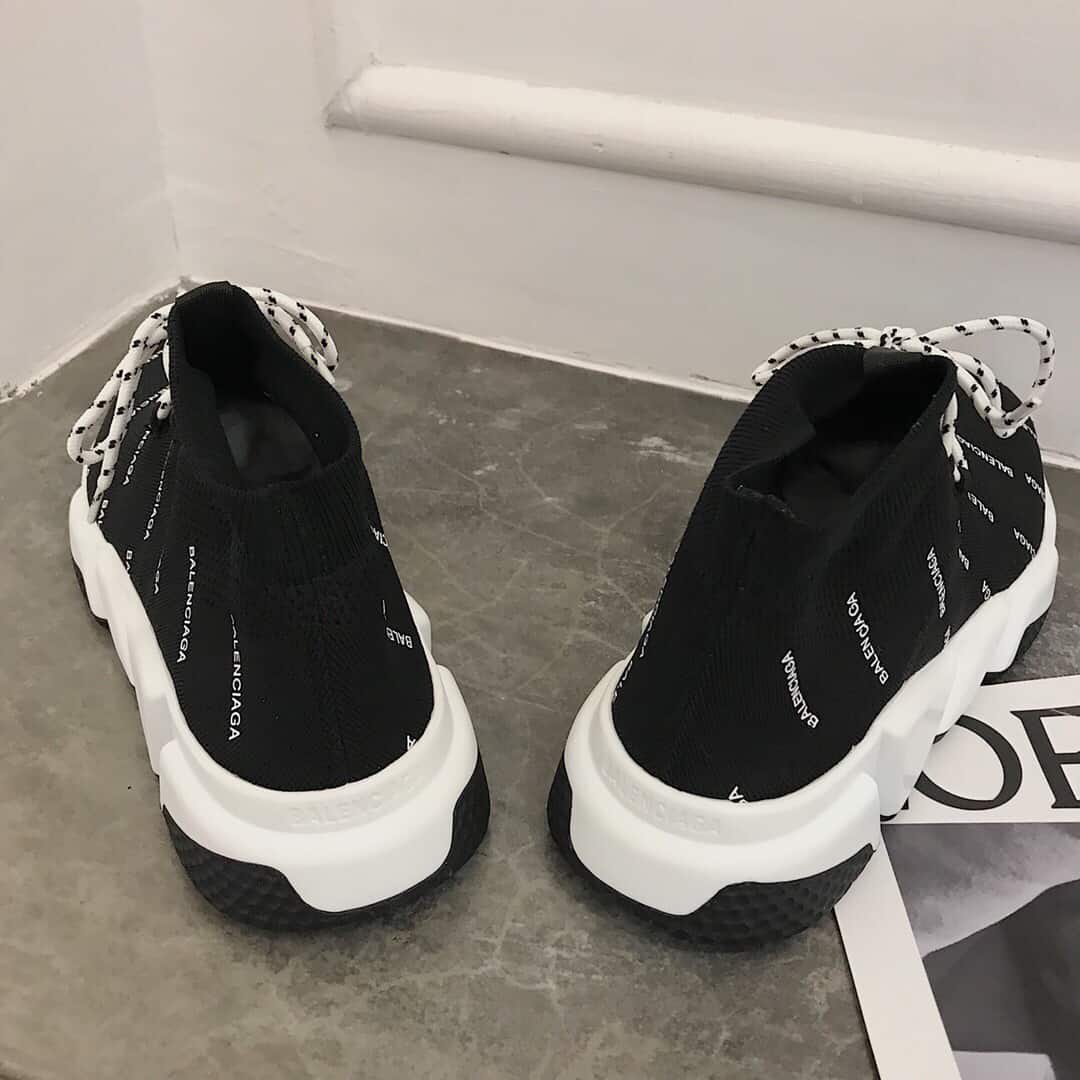 BALENCIAGA MEN'S SPEED LOGO-PRINT SNEAKER - BB166