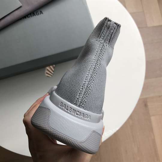 BALENCIAGA SPEED 2.0 SNEAKER IN GREY RECYCLED KNIT - BB142