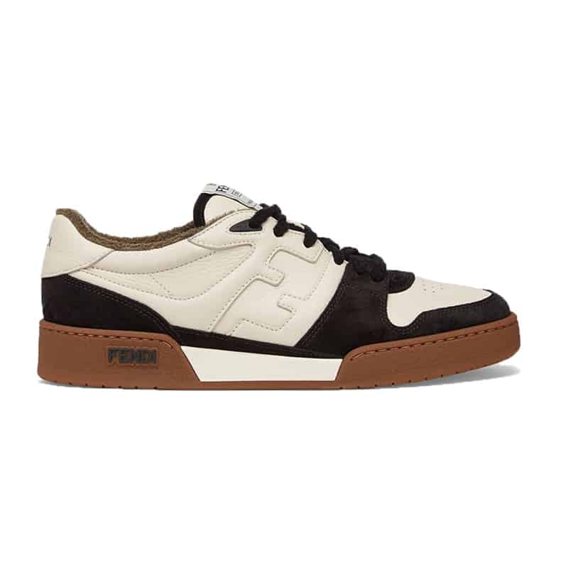 Fendi Match Low-Top Sneakers In Black Suede - FD30