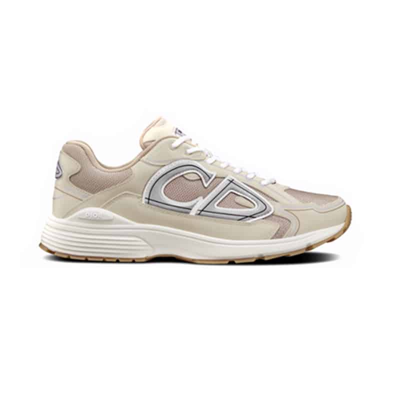 DIOR B30 SNEAKERS CREAM MESH AND TECHNICAL FABRIC - CD89