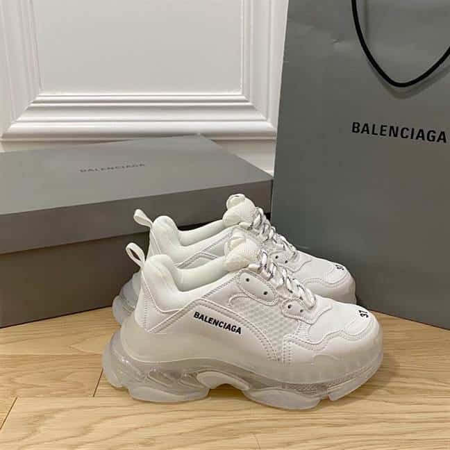 BALENCIAGA MEN'S TRIPLE S SNEAKER CLEAR SOLE - BB191
