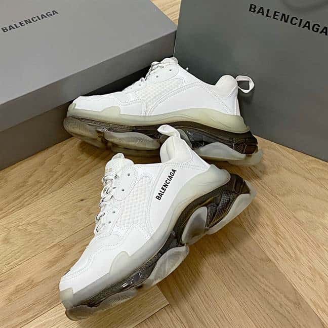 BALENCIAGA MEN'S TRIPLE S SNEAKER CLEAR SOLE - BB192