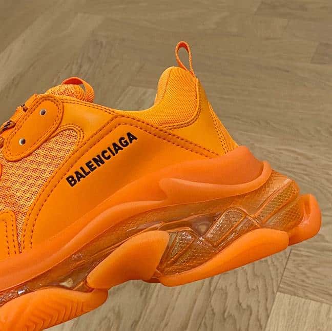 BALENCIAGA MEN'S TRIPLE S SNEAKER CLEAR SOLE - BB189