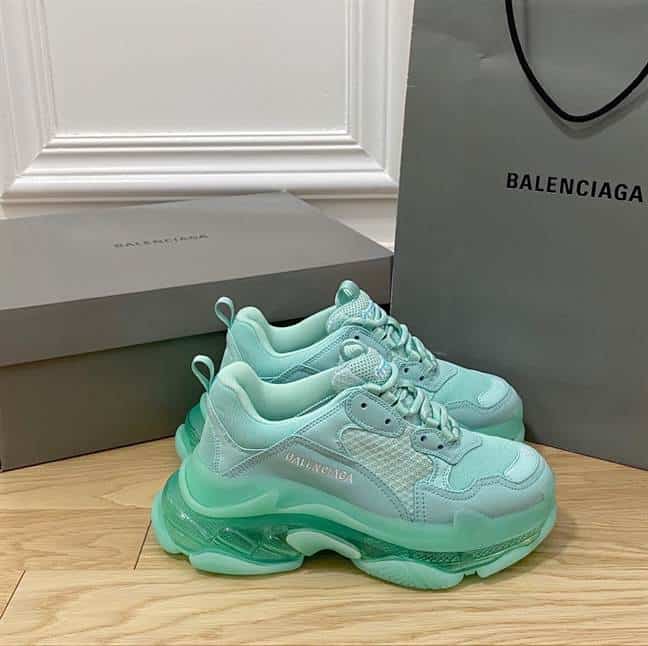 BALENCIAGA MEN'S TRIPLE S SNEAKER CLEAR SOLE - BB187