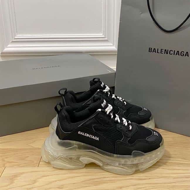 BALENCIAGA MEN'S TRIPLE S SNEAKER CLEAR SOLE - BB200