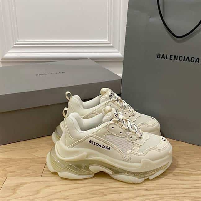 BALENCIAGA MEN'S TRIPLE S SNEAKER CLEAR SOLE - BB193