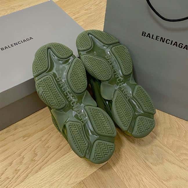 BALENCIAGA MEN'S TRIPLE S SNEAKER CLEAR SOLE - BB188