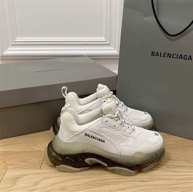 BALENCIAGA MEN'S TRIPLE S SNEAKER CLEAR SOLE - BB192