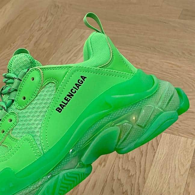 BALENCIAGA MEN'S TRIPLE S SNEAKER CLEAR SOLE - BB196