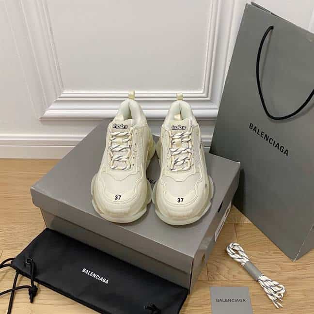 BALENCIAGA MEN'S TRIPLE S SNEAKER CLEAR SOLE - BB193