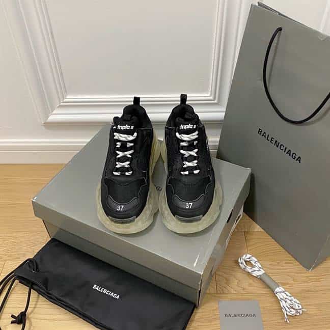 BALENCIAGA MEN'S TRIPLE S SNEAKER CLEAR SOLE - BB200