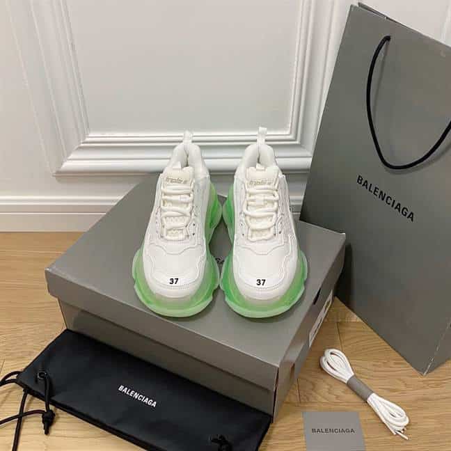 BALENCIAGA MEN'S TRIPLE S SNEAKER CLEAR SOLE - BB190