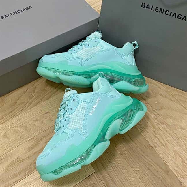 BALENCIAGA MEN'S TRIPLE S SNEAKER CLEAR SOLE - BB187