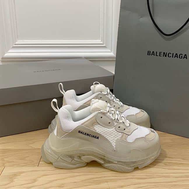 BALENCIAGA MEN'S TRIPLE S SNEAKER CLEAR SOLE - BB201