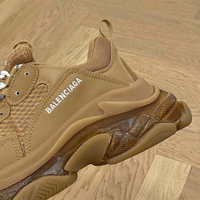 BALENCIAGA MEN'S TRIPLE S SNEAKER CLEAR SOLE - BB184