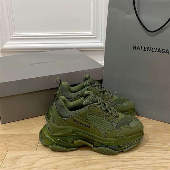 BALENCIAGA MEN'S TRIPLE S SNEAKER CLEAR SOLE - BB188