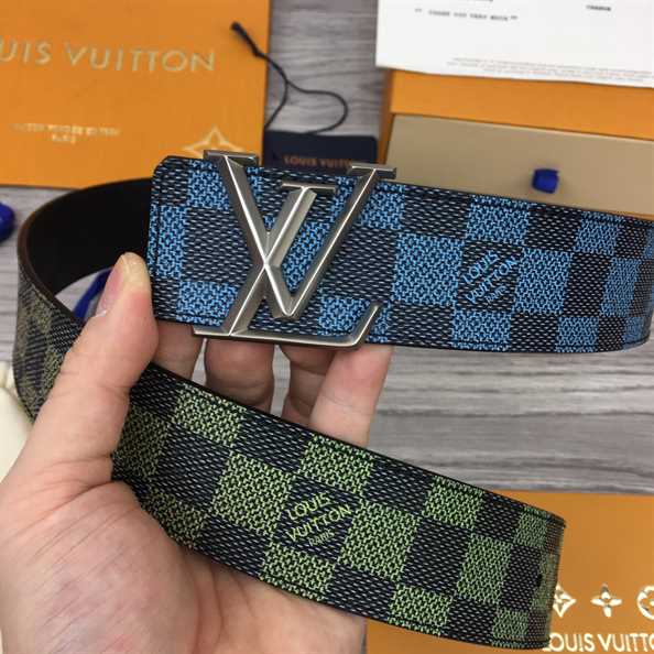 LOUIS VUITTON BLUE AND GREEN BELT - B177