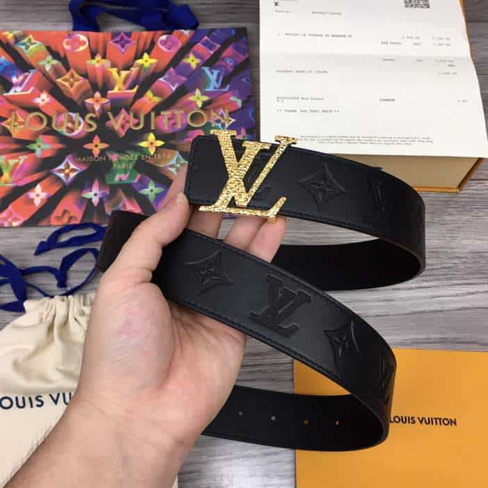 LOUIS VUITTON DIAMOND 40MM REVERSIBLE BELT - B172