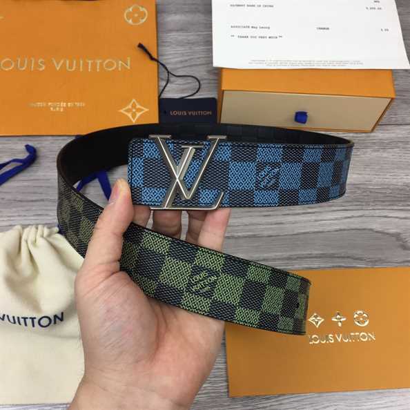 LOUIS VUITTON BLUE AND GREEN BELT - B177