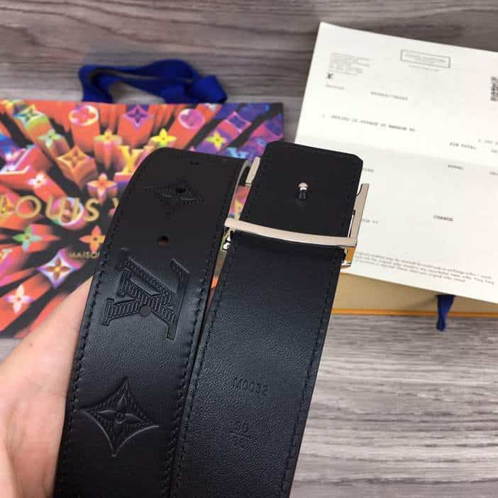 LOUIS VUITTON DIAMOND 40MM REVERSIBLE BELT - B171