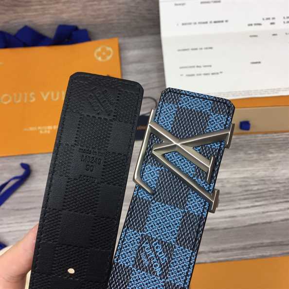 LOUIS VUITTON BLUE AND GREEN BELT - B177