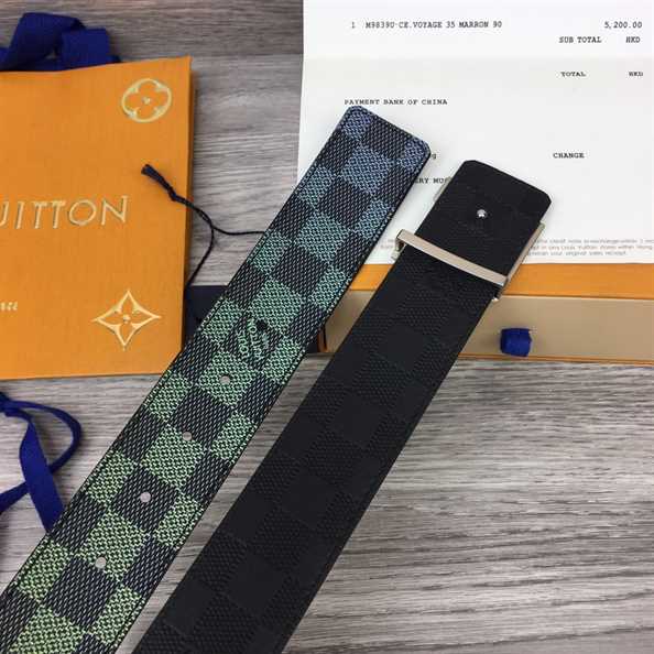 LOUIS VUITTON BLUE AND GREEN BELT - B177