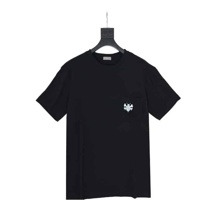 DIOR T-SHIRT WITH BEE EMBROIDERY - DO14