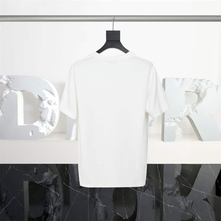 DIOR T-SHIRT WITH BEE EMBROIDERY - DO15