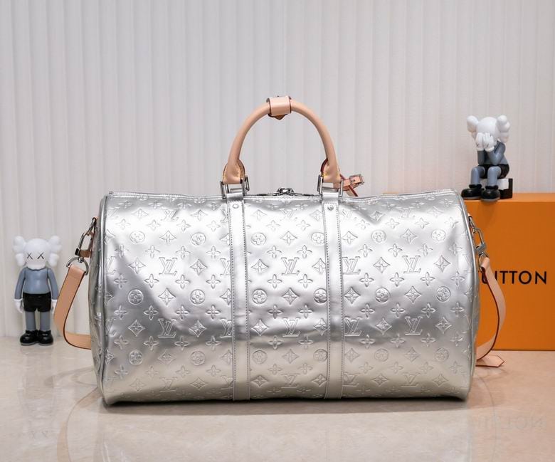 LOUIS VUITTON KEEPALL BANDOULIERE 50 SILVER