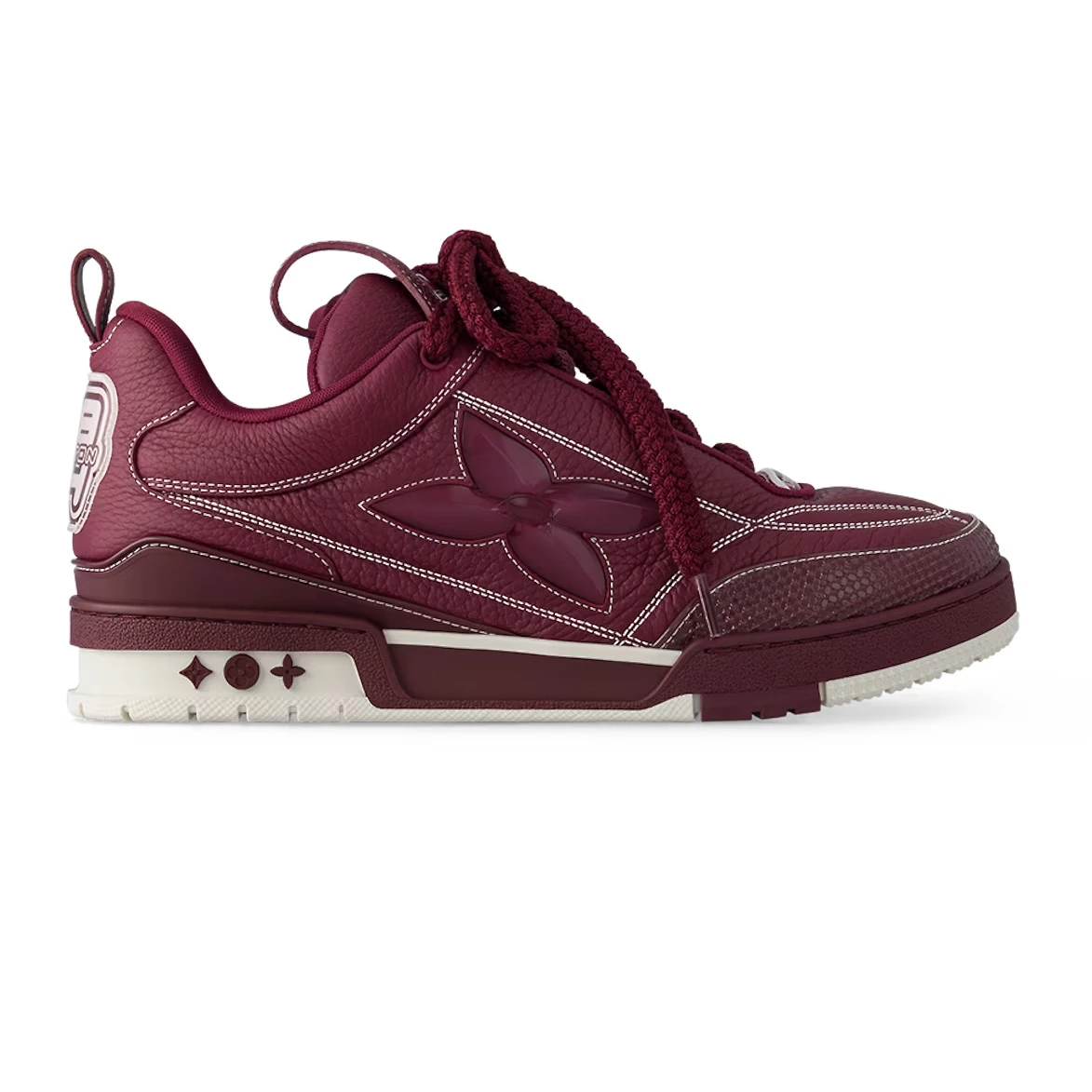 LOUIS VUITTON SKATE SNEAKERS IN BORDEAUX RED - LSVT326