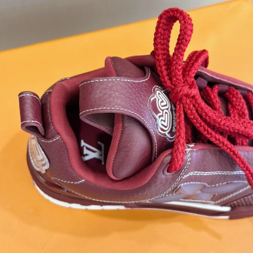 LOUIS VUITTON SKATE SNEAKERS IN BORDEAUX RED - LSVT326