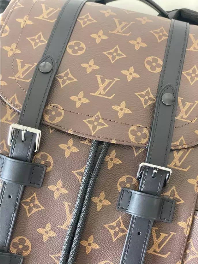 LOUIS VUITTON CHRISTOPHER PM MONOGRAM MACASSAR CANVAS - LBV390