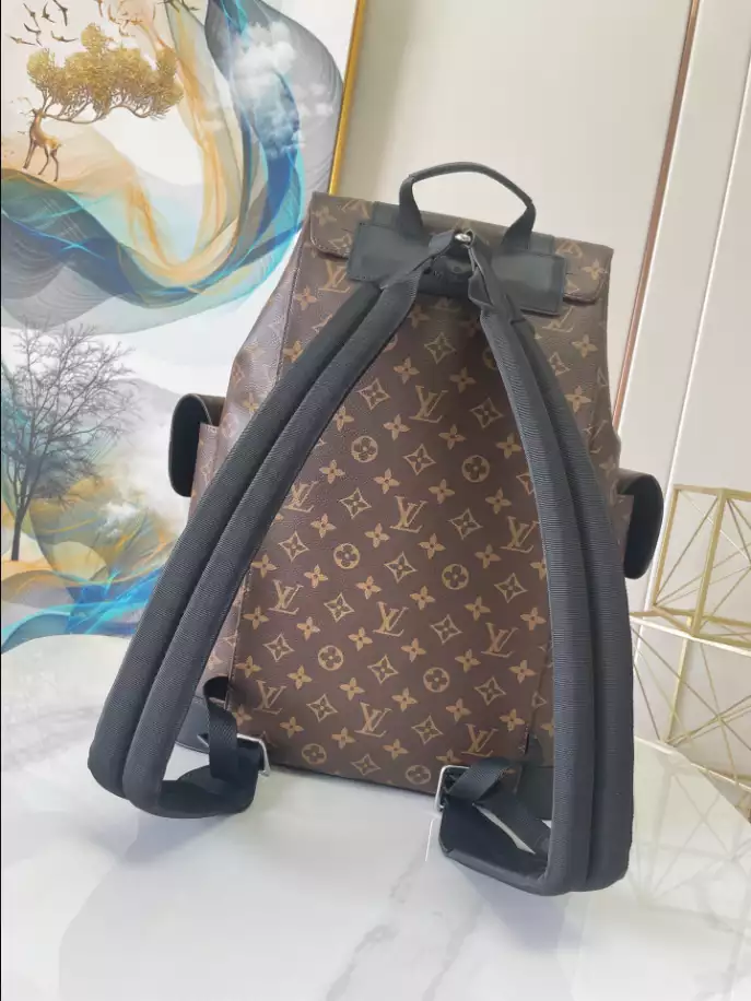 LOUIS VUITTON CHRISTOPHER PM MONOGRAM MACASSAR CANVAS - LBV390