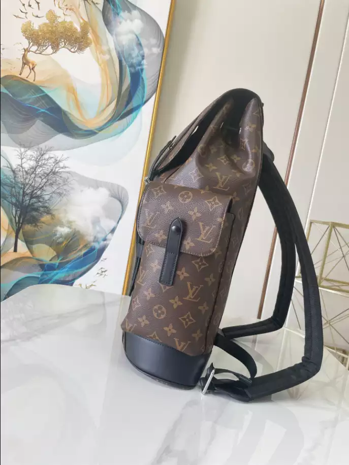 LOUIS VUITTON CHRISTOPHER PM MONOGRAM MACASSAR CANVAS - LBV390