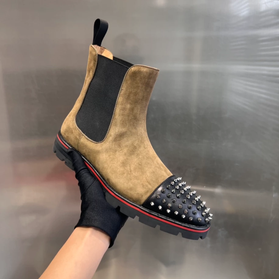 CHRISTIAN LOUBOUTIN HIGH-TOP SNEAKER - CL179