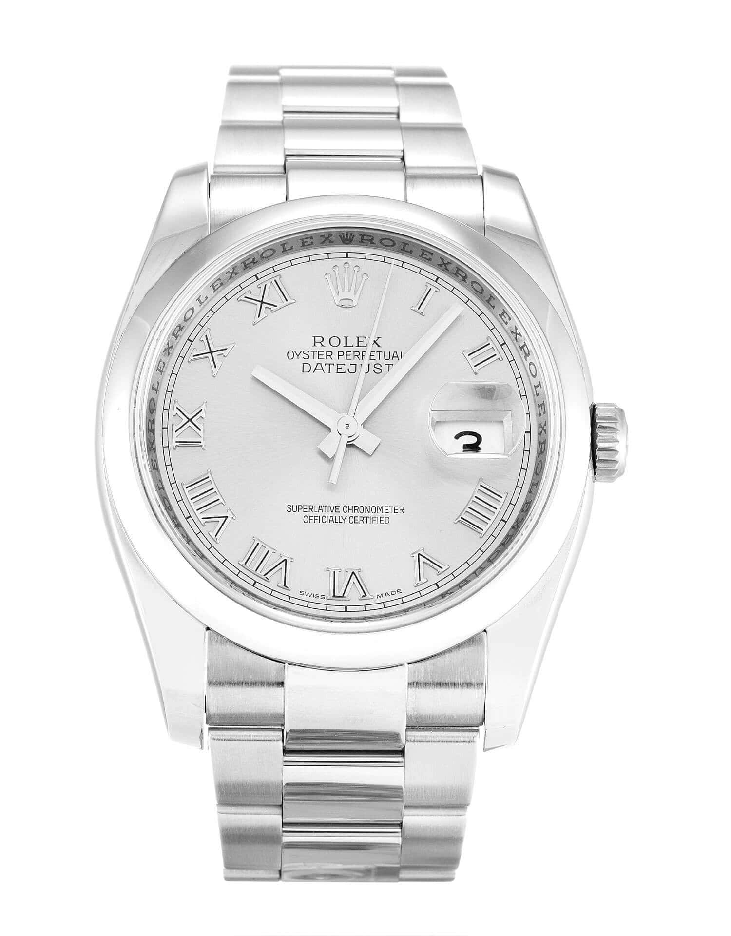 ROLEX DATEJUST 116200 36MM SILVER DIAL