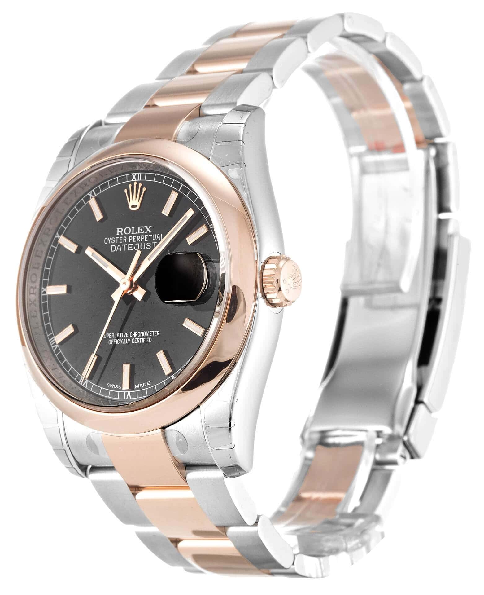 ROLEX DATEJUST 116201 36MM BLACK DIAL