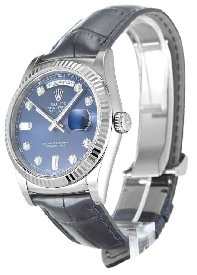 ROLEX DAY-DATE 118139 36MM BLUE DIAL