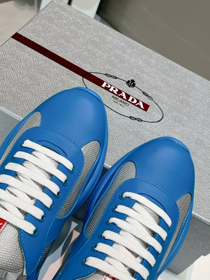 PRADA AMERICA'S CUP SOFT RUBBER AND BIKE FABRIC SNEAKERS - PRD001