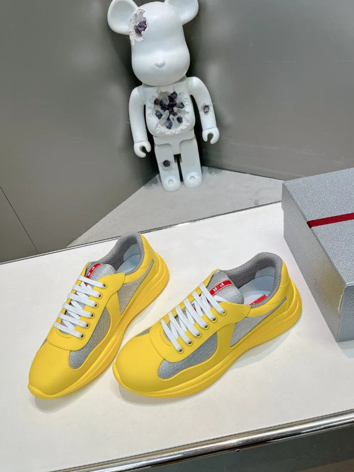 PRADA AMERICA'S CUP SOFT RUBBER AND BIKE FABRIC SNEAKERS - PRD003